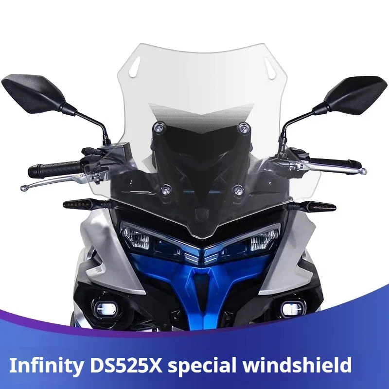 For VOGE DS525X modified front windshield 525DSX windshield heightening and widening imported windshield motorcycle accessories