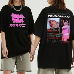 若いミコ-男性と女性のための半袖Tシャツ,ラウンドネックレス,原宿,記念,夏,2024