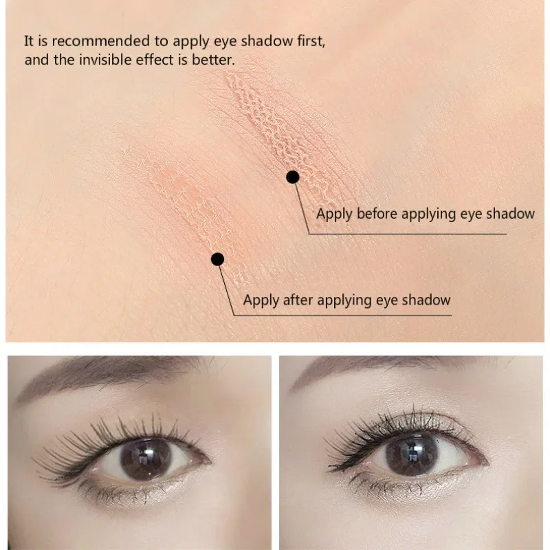 1Box Eyelid Tape Sticker Invisible Eyelid Paste Transparent Self-adhesive Lace Mesh Yarn Double Eyelid Stickers