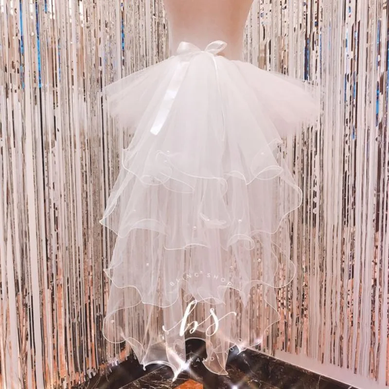 الهذيان LED توتو فستان EDM مهرجان الملابس اليد محبوك تضيء تنورة توهج حفلة الزي سحب الذيل مضيئة Dancewear Flashy #2