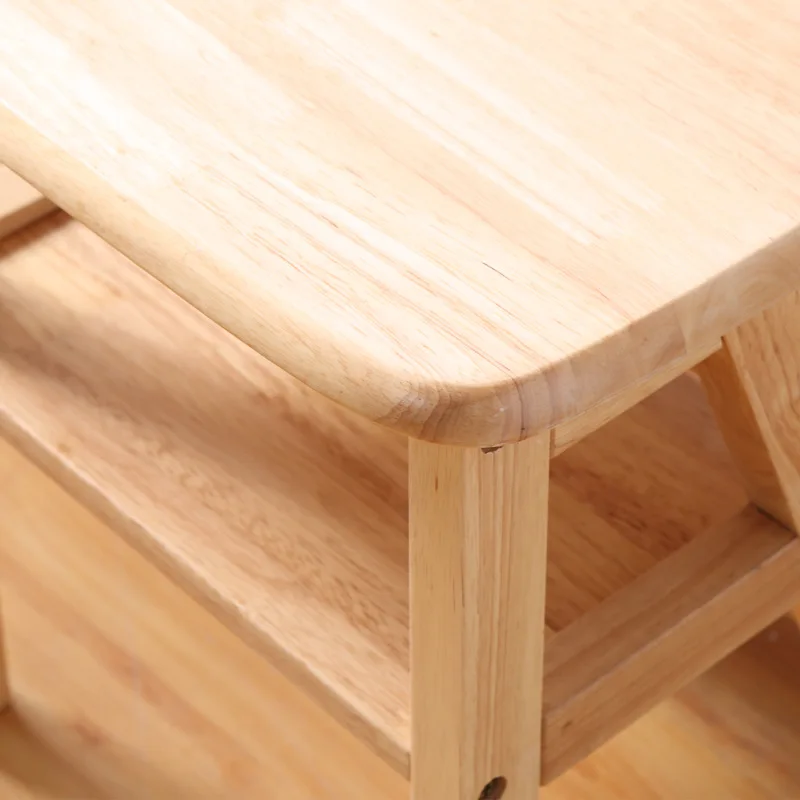 Wooden Folding Library Ladder Chair Kitchen Furniture Step Ladder School Convertible Ladder Chair Step Stool Natural/Honey/Brown