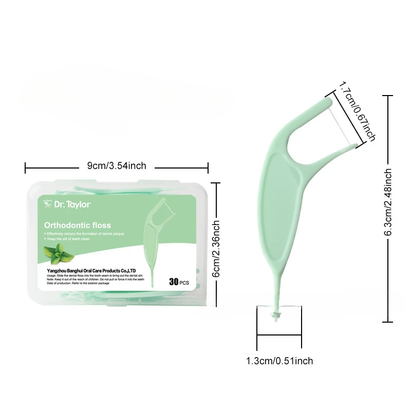 Orthodontic Dental Floss Hoops Steel Braces Special Dental Floss Orthodontic Teeth Steel Brackets Cleaning Multi-purpose Dental