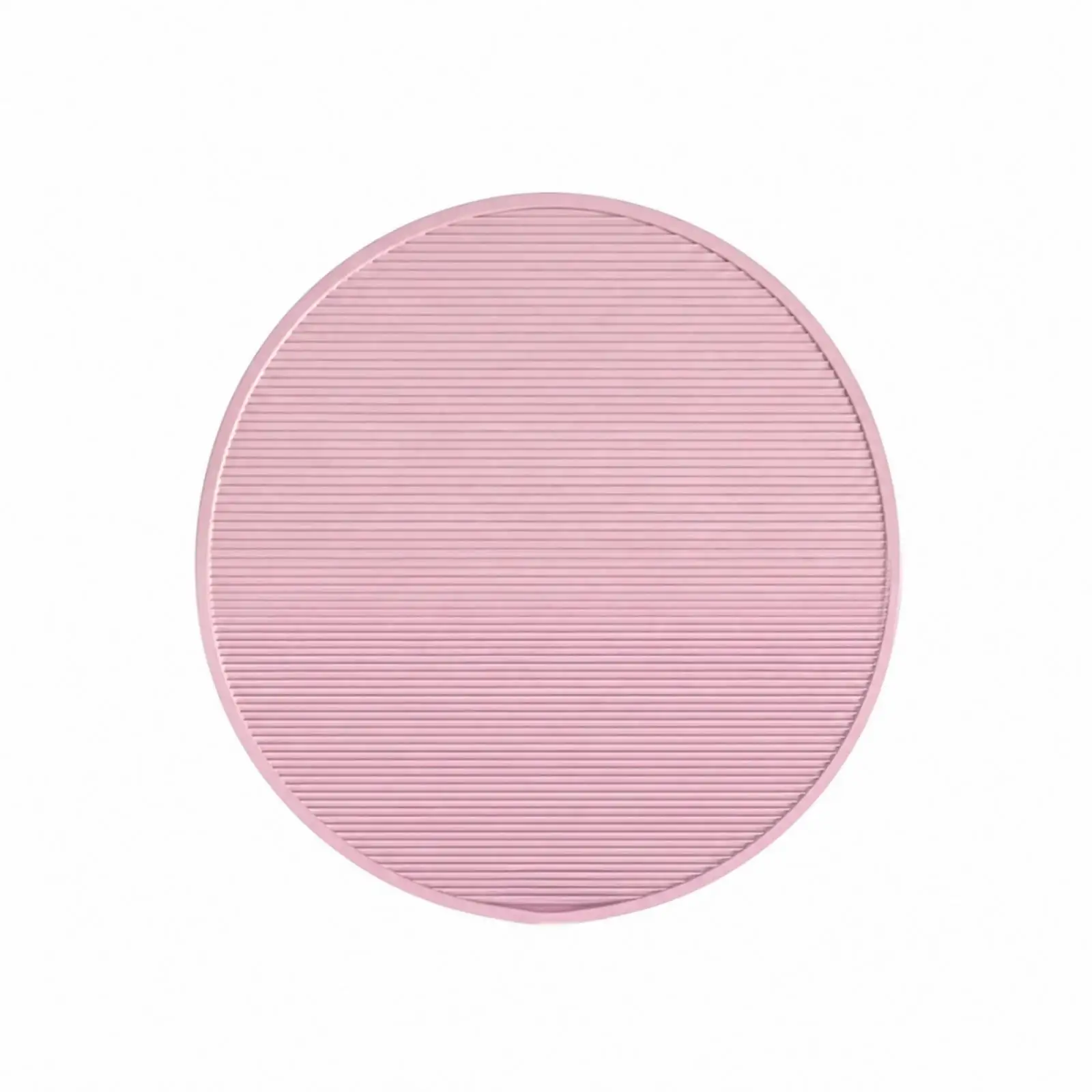 Durable Silicone Pet Bath Mat with Raised Edge Non Folding Round Cushion for Grooming Table Support