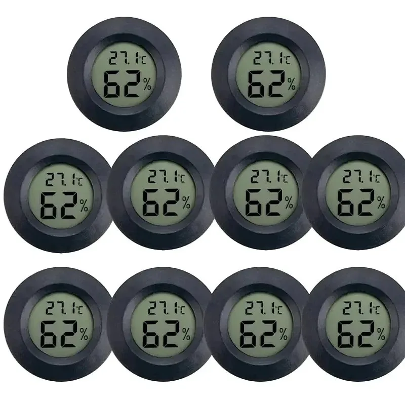 4 Pcs Mini Hygrometer Thermometer Digital LCD Monitor Indoor Room Humidity Temperature Gauge