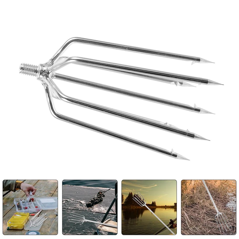 

Fishing Tool Fork Frog Fishhook Gigging Equipment Accessories Hooks Stainless Steel