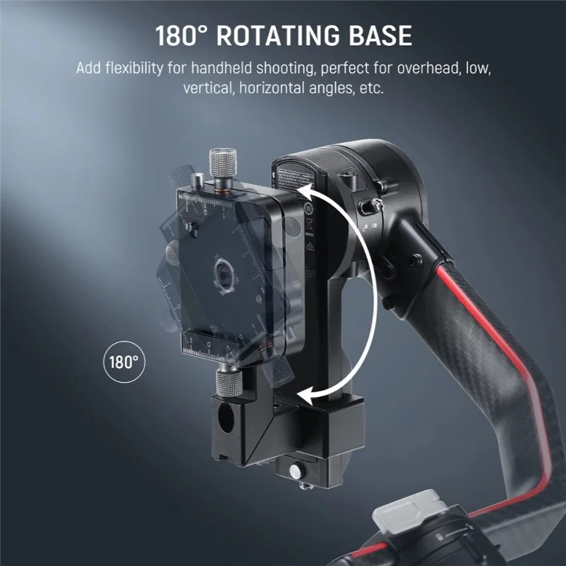 Aksesori ABSQ-Gimbal untuk Ronin RS3 Pro RS 3 RS 2 CA108 Dudukan Kamera Vertikal Pelat Dudukan Horisontal Ke Vertikal