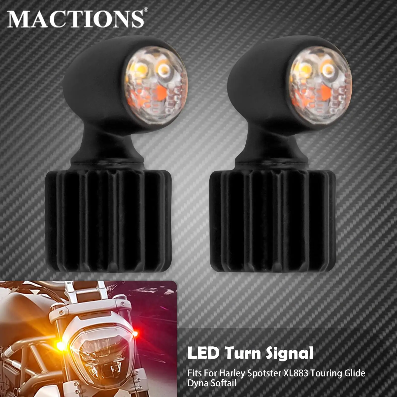 Universal Motorcycle Mini LED Turn Signal Brake Light Running Lamp For Harley Sportster XL 1200 Touring Dyna Softail For Honda