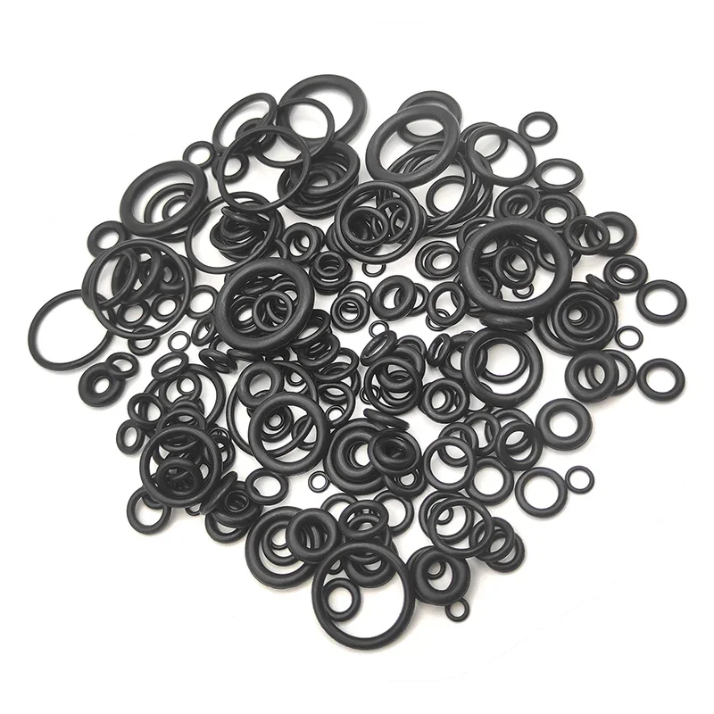 200Pcs Rubber O-ring Gaskets Seal Ring Set Nitrile Rubber High Pressure O-Rings NBR Faucet Sealing Valve O Rubber Rings Set