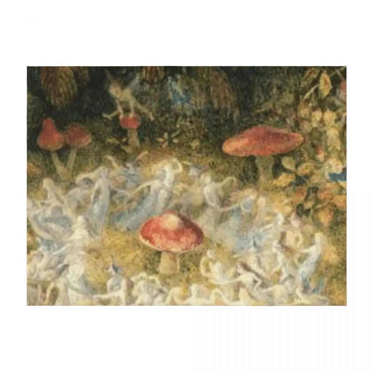 

Robert Doyle: In Fairyland Illustration, Vintage Art Throw Blanket Sofas for winter christmas gifts Luxury Designer Blankets
