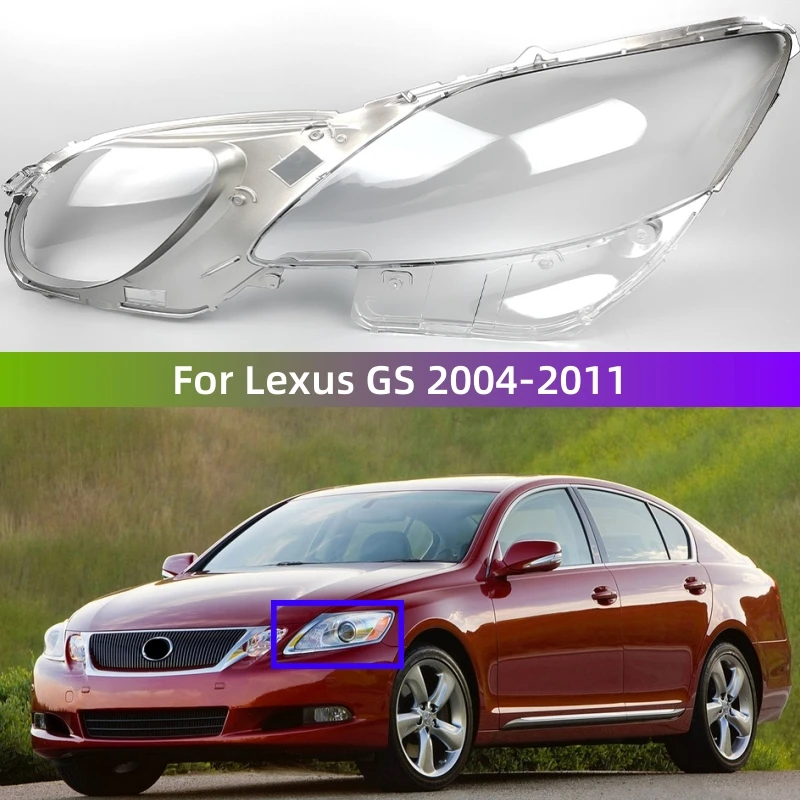 For Lexus GS GS300 GS430 GS450h GS460 2004 2005 2006 2007 2008 2009 2010 2011 Car Accessory Dust Headlights Cover Glass Shell