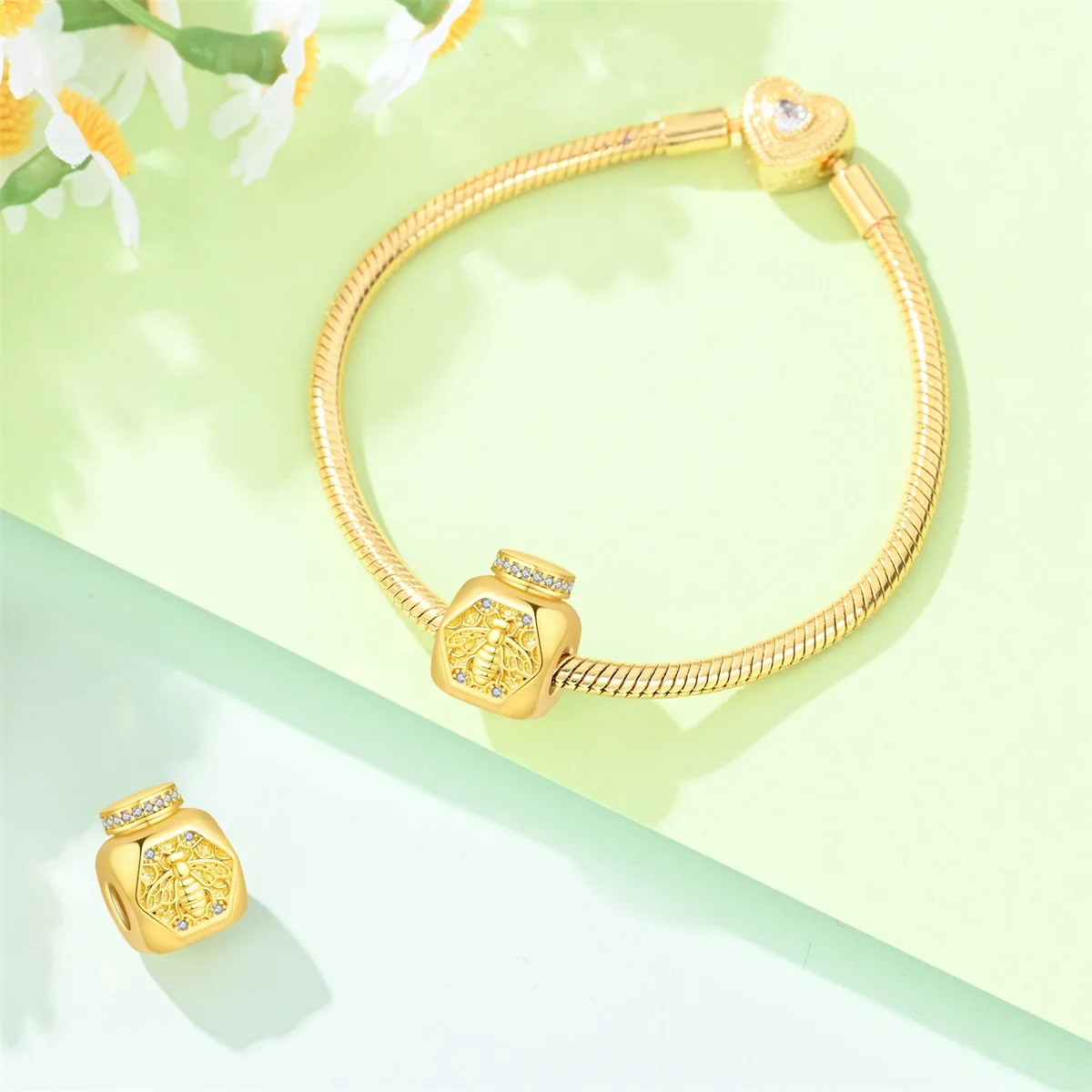 2026 925 Sterling Silver Funny Lemon Sunflower Four Leaf Clover Flower Animal Charms Bead Pendant DIY Bracelet Fine Jewelry Gift - view 6