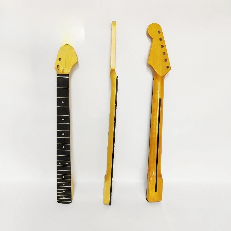 

22 Fret ST Electric Guitar Neck Strap Back Midline Guitar Handle Rosewood Fingerboard Neck Yellow Handle