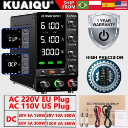 Nice power USB DC 조절 랩 전원 공급 장치, 조절 가능, 30V 10A, 실험실 60V 5A, 전압 조절기 안정기, 벤치 소스 DIY