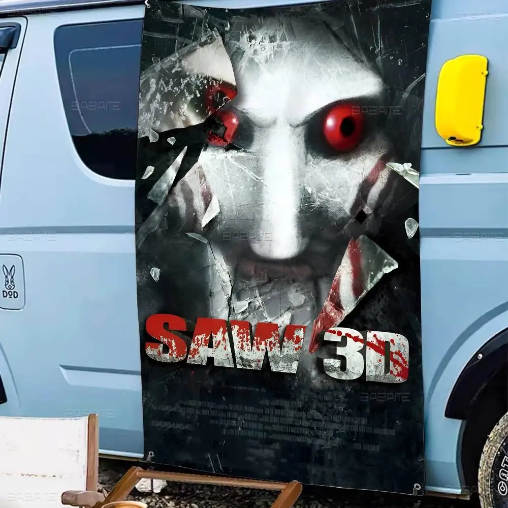 رعب فيلم المنشار راية INS نمط الطرف في الهواء الطلق الديكور جو العلم #3