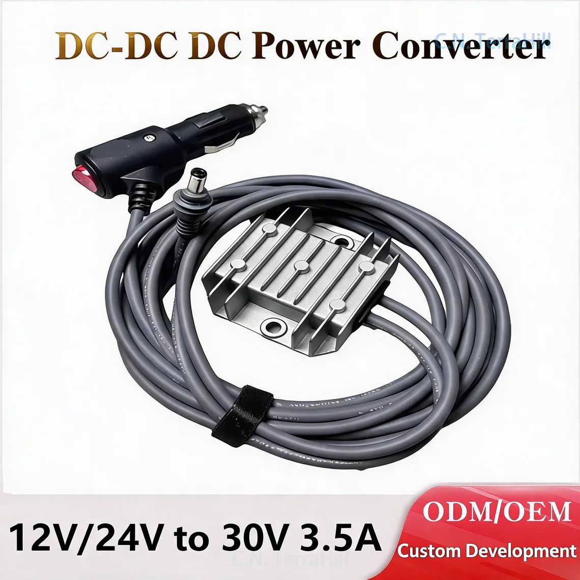 12V to 30V 3.5A Car Cigarette Lighter Power Converter, Step-Up DC Boost Converter for Vehicle Charging