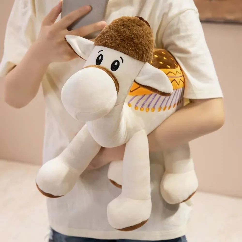 Creative Soft Camel Fluffy Standing Design Stuffed Camel Cute Short Colorful Cartoon Camel Children Gift
