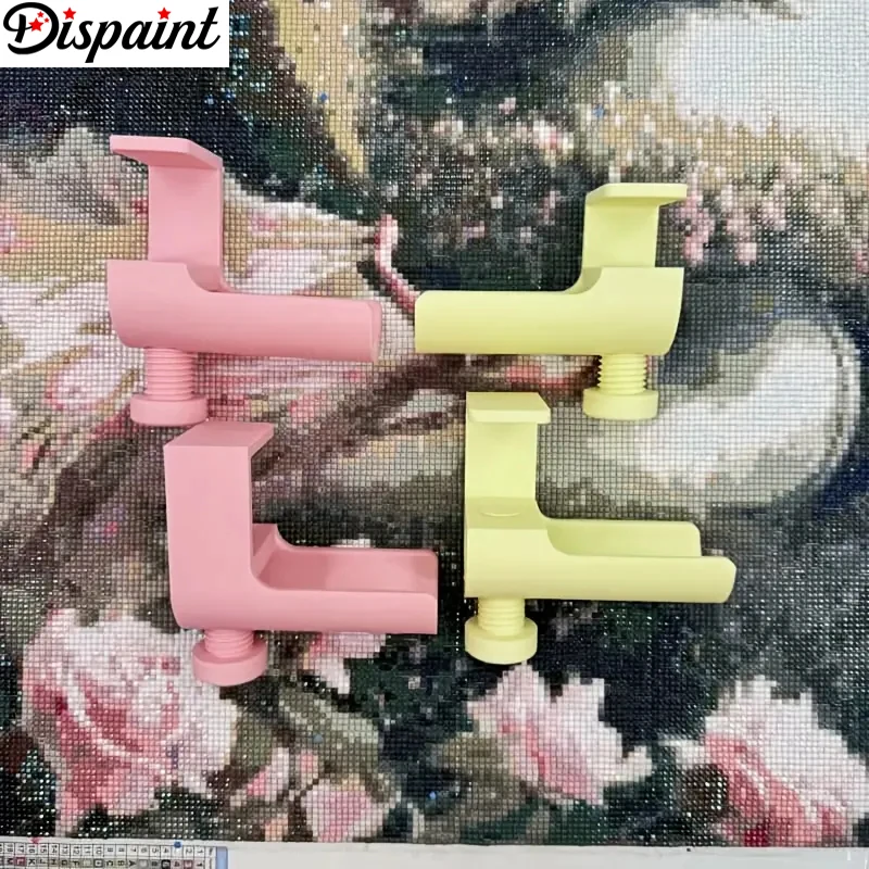 Dispaint Diamond Painting Scroll Holder Ricamo Canva Pad Pinza, adatta per tavolo da tavolo con spessore 2~4 cm/0,78~1.57 pollici