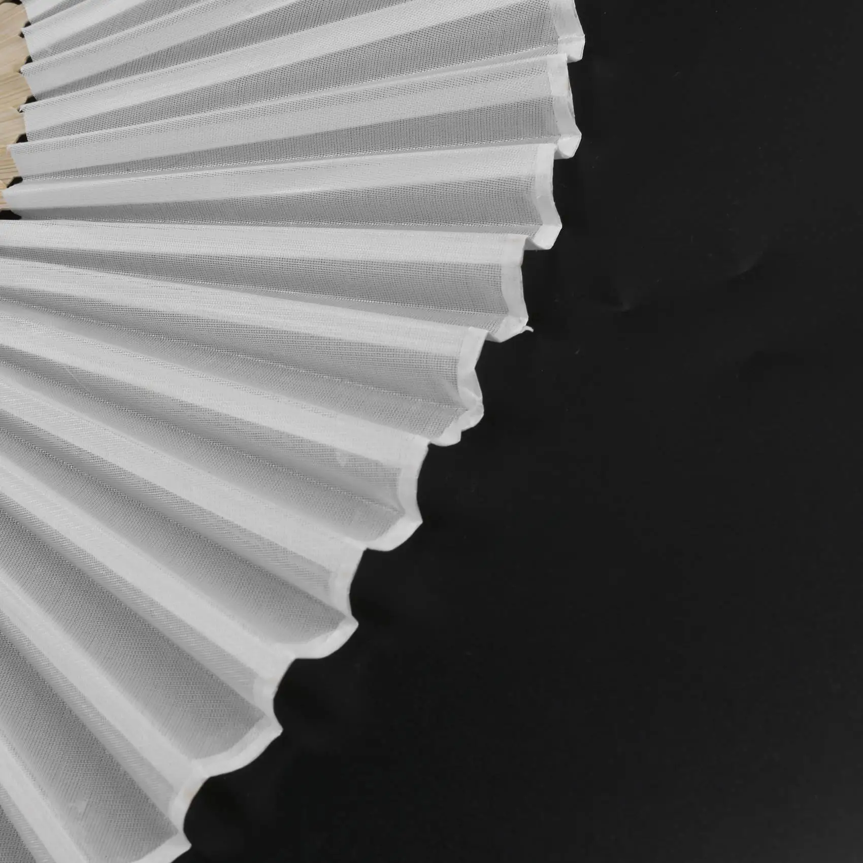 B62B-10 Pcs/Lot 21Cm White Color Fabric Hand Fan, Silk Hand Fan Wedding Party Promotion Favor