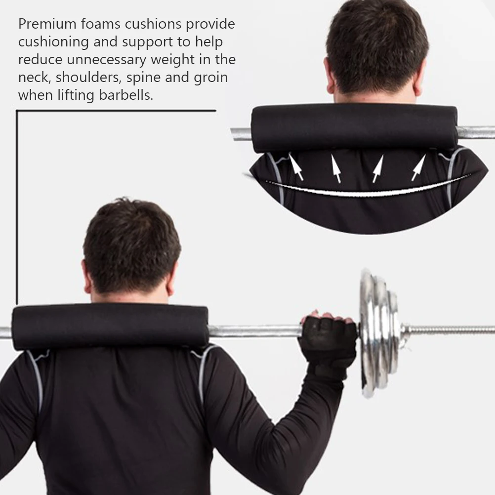 

1pc Barbell Cushion Premium Foam Support Pad Ergonomic Design For Squat Lunges Hip Thrusts Weight Lifting Training Gym Fitness