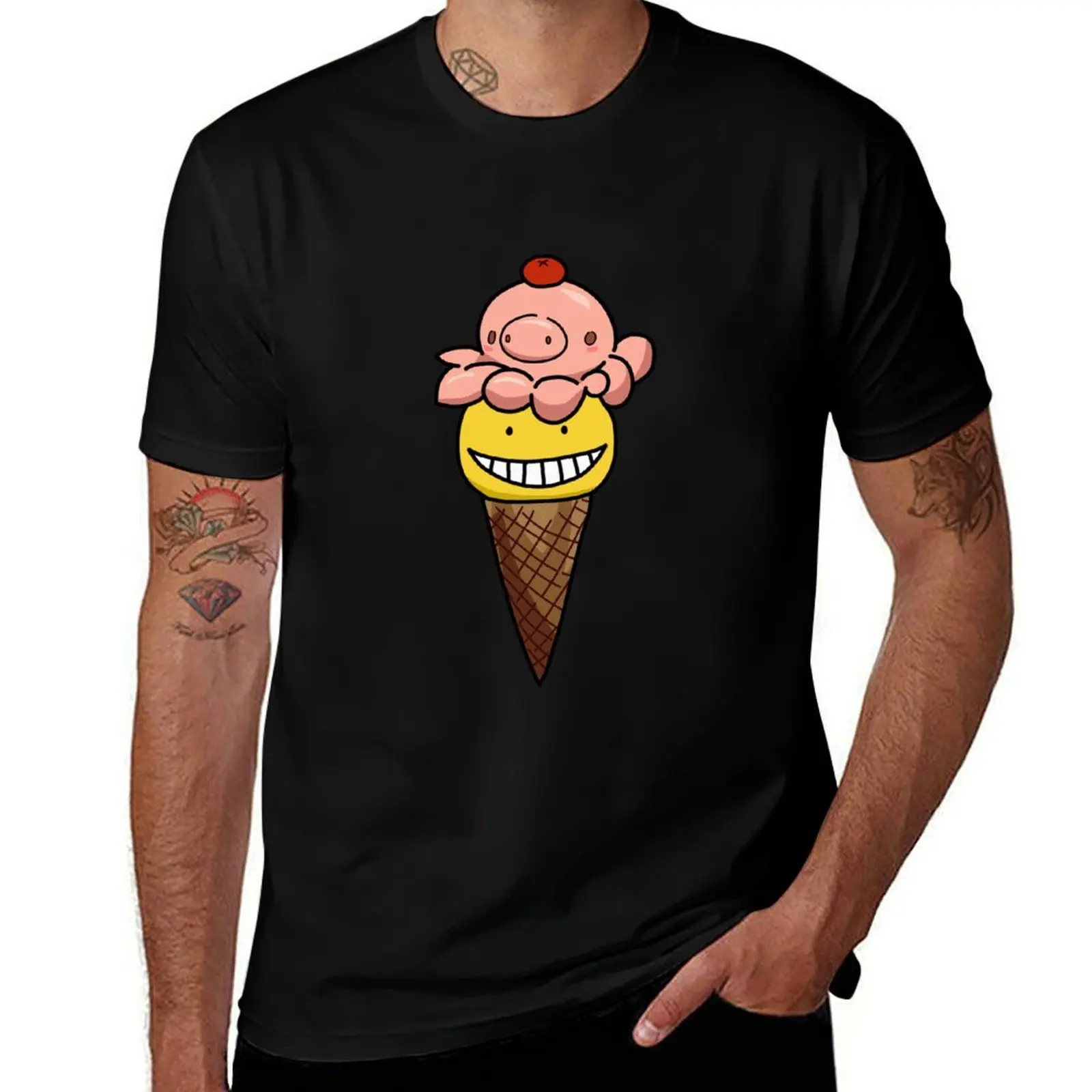 Koro Sensei Ice Cream T-Shirt man graphic t shirt T-Shirt