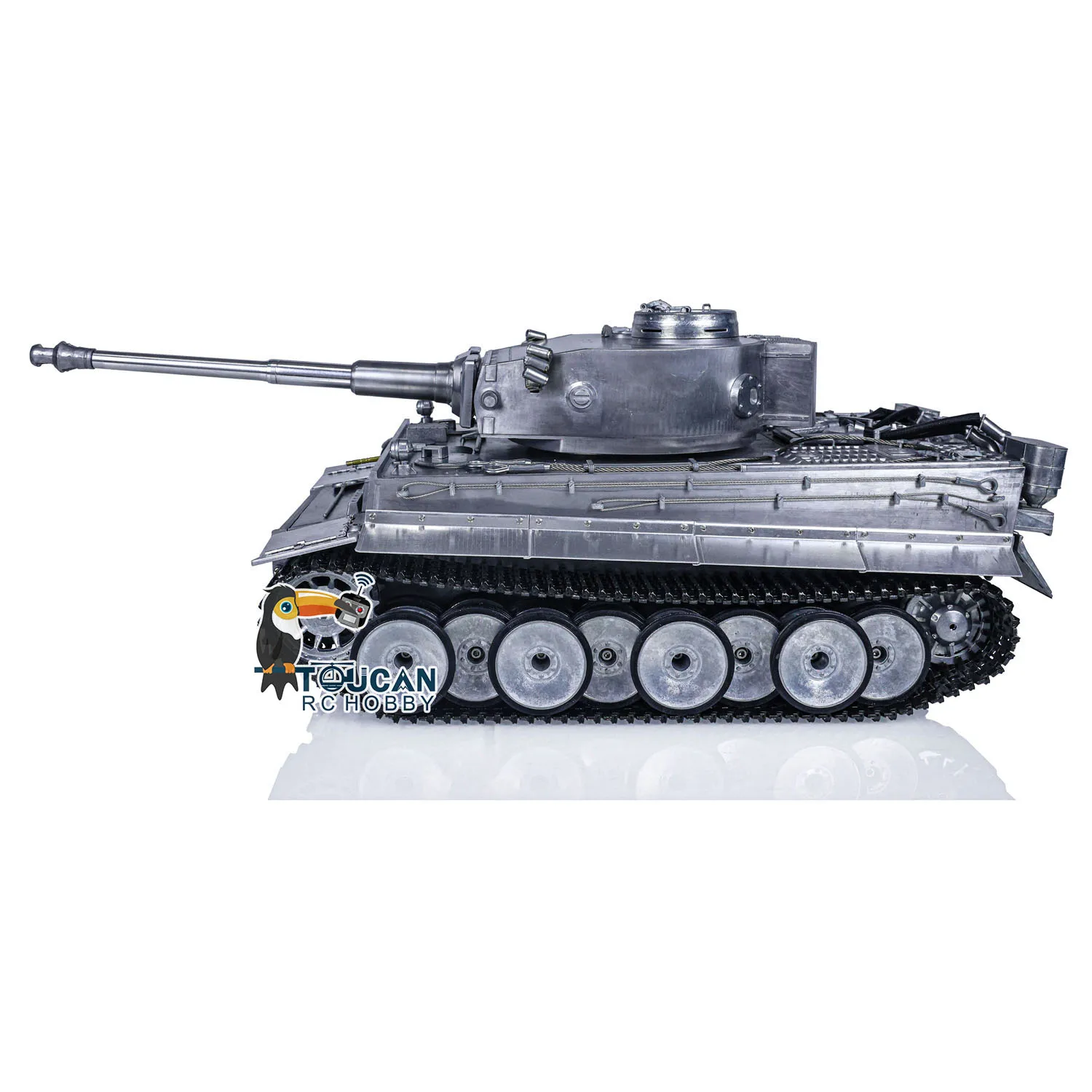 마토 KIT RC 탱크 1/16 스케일 독일 타이거 I BB 슈팅 1220 메탈 트랙 및 휠 RC 모델 무선 조종 팬저 장난감 소년용