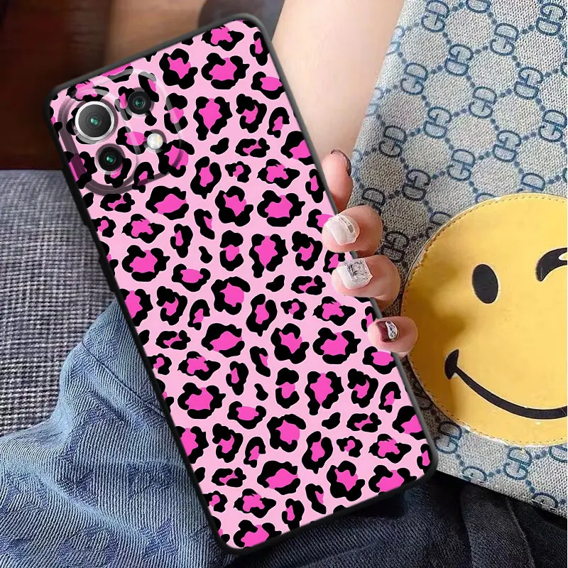 INS Brown Leopard Print Phone Case for Xiaomi 13 12 10T 11 12 Lite 13 14 12T Pro 12T 11T 10T 12 Pro 12X Note10 CC9Pro Silicone