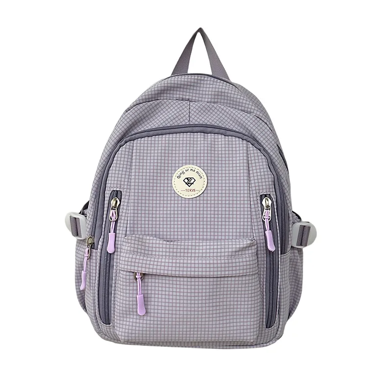 

Женский модный Повседневный клетчатый рюкзак 14 дюймов сумка для хранения компьютера студенческий рюкзак