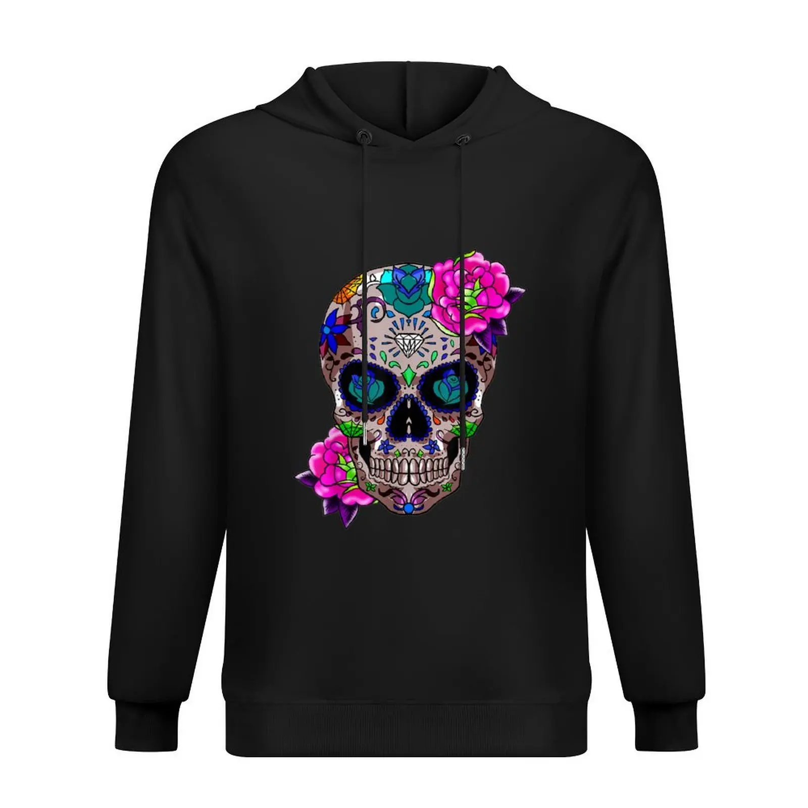 

Sugar Skull Day Of The Dead Cool Bone Head Skulls Gift Idea Hoodie hooded shirt korean clothes winter clothes graphic hoodie