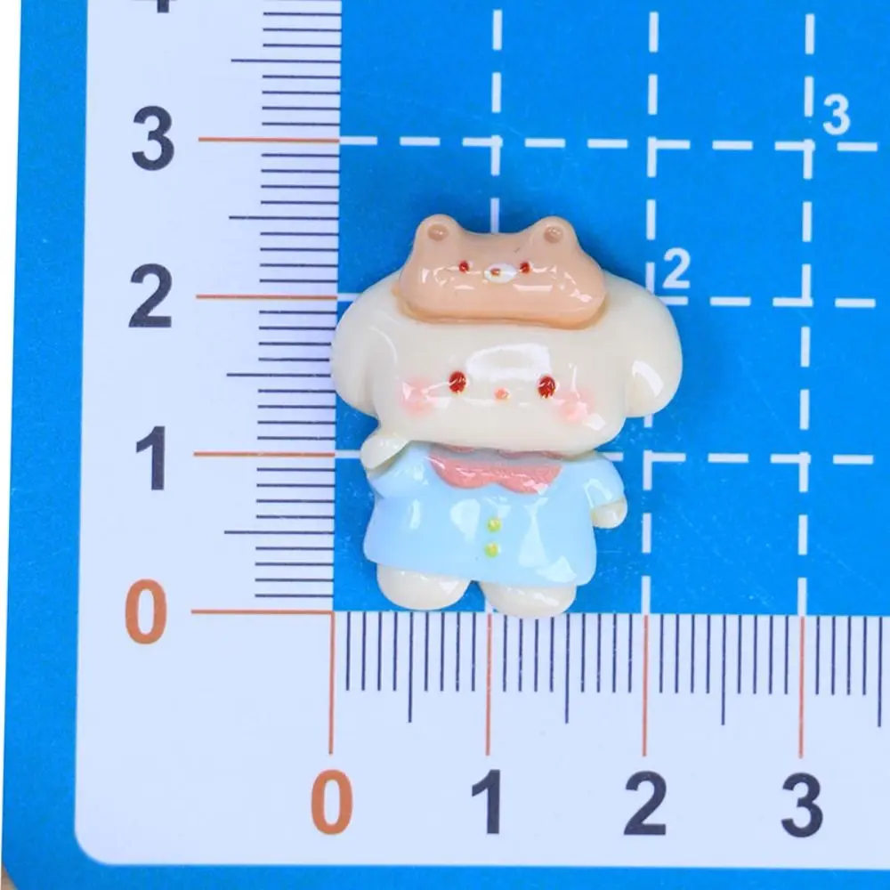 20pcs Cartoon Animal Resin Slime Charms Bottle Sticker Flatback Phone Case Decor Hair Clip Cute for Croc Shoes Accessories