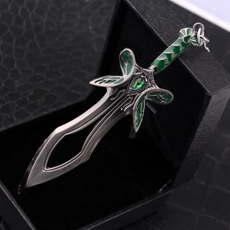 Game Series Demon Knife Keychains Butterfly Sword Weapon Keyring Keychains for Women Men Jewelry Accessory Gifts Souvenir