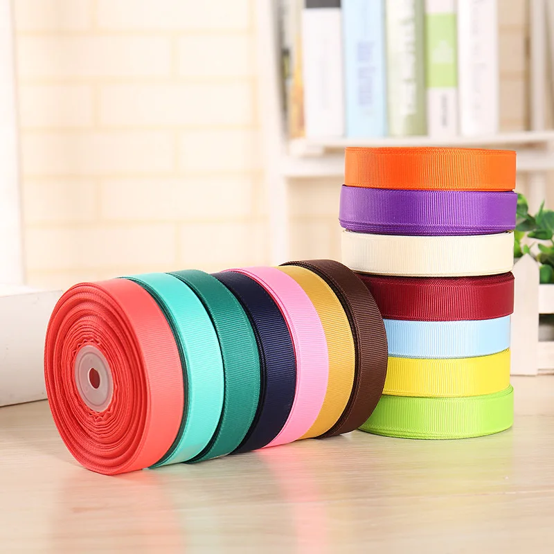 5yards 25mm Grosgrain Ribbon For Christmas Wedding Decoration DIY Sewing Handmand Crafts