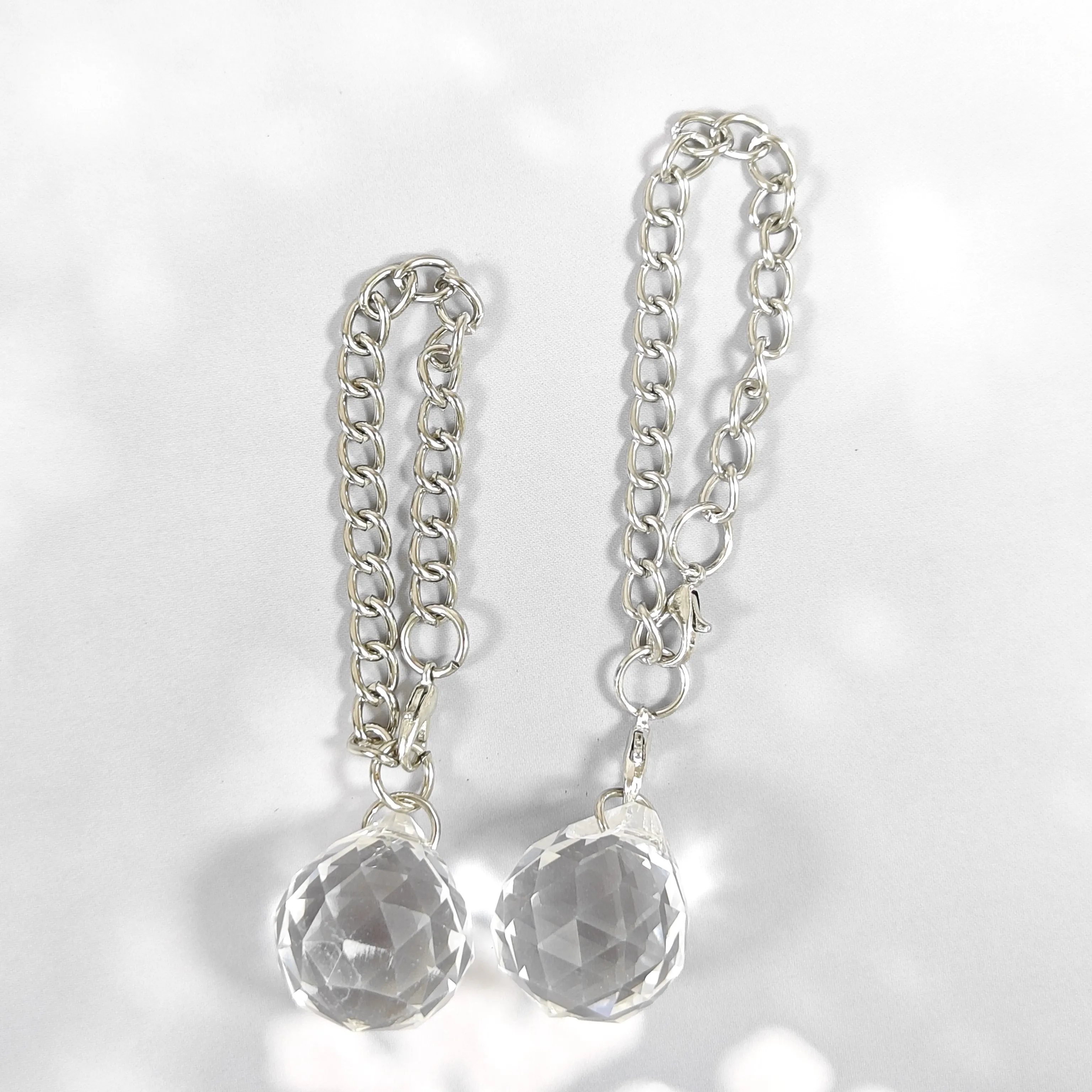 Cross-Border Crystal Ball Water Bottle Handle Pendant Best-Selling Small Chain Accessories Keychain Mobile Chain Decorative Pend