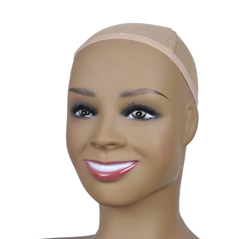 

Double shoulder model head European and American smiling face wig half body head mold, head mold dummy model