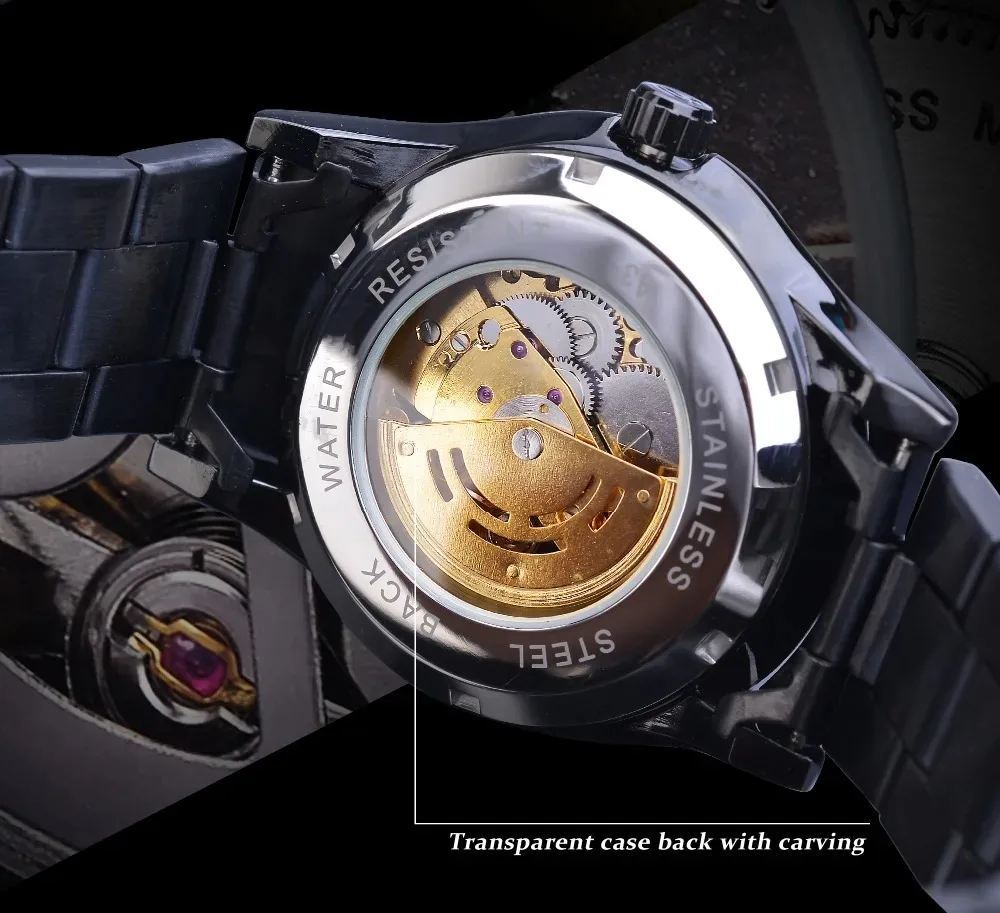 FORSING A3G Luxury Brand Hollow-carved Man Clock Popular Tourbillon Watch Chinese Dragon Automatic Mechanical Watches For Men