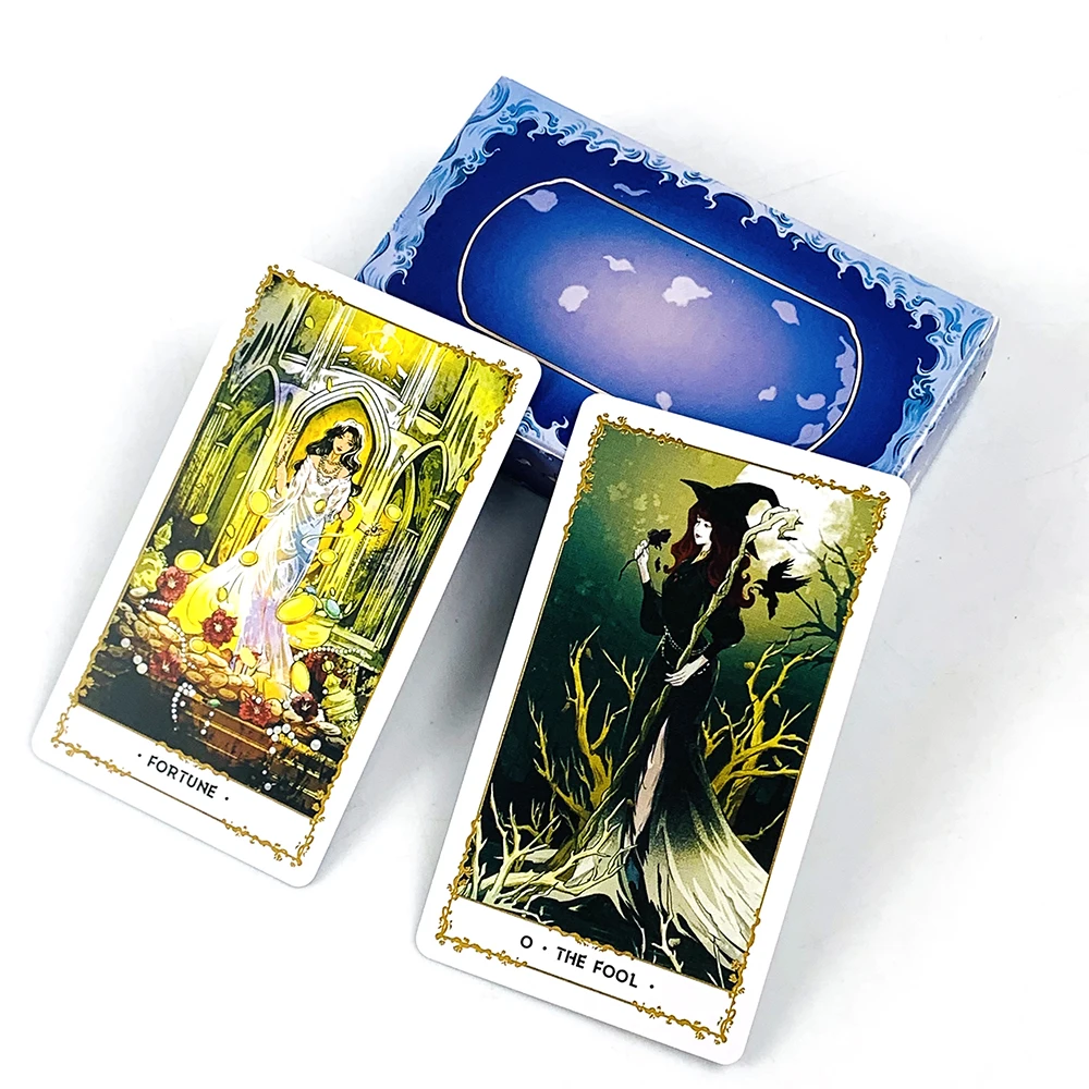 Hot-selling Tarot Kaarten Engelse Versie Mysterieuze Waarzeggerij Kaartspel, vakantie Party Kaarten Spelletjes Voor Familie en Vrienden