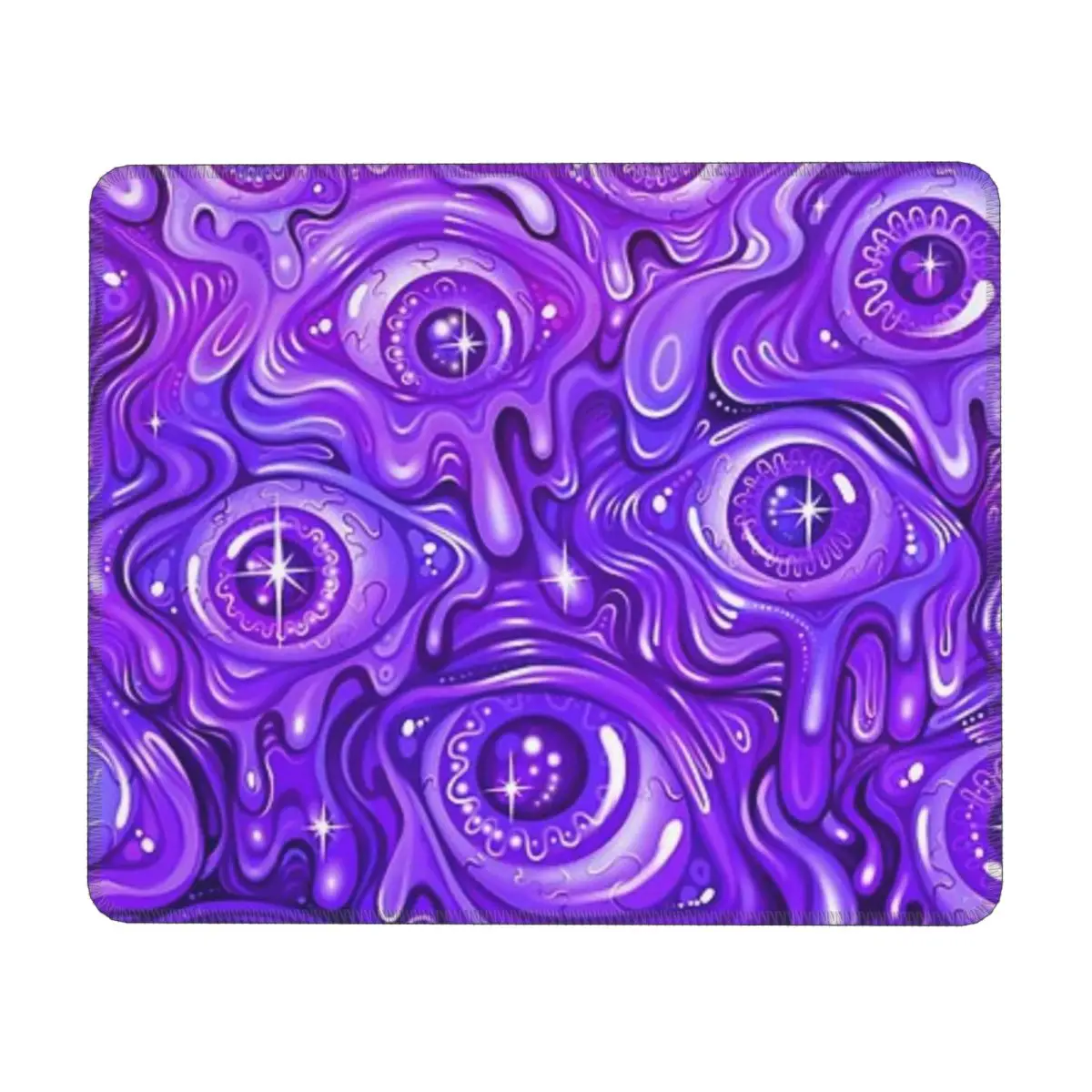 

Purple Eyeball Pattern Mouse Pad Computer Laptop Non-slip Keyboard Desk Mat Mousepad