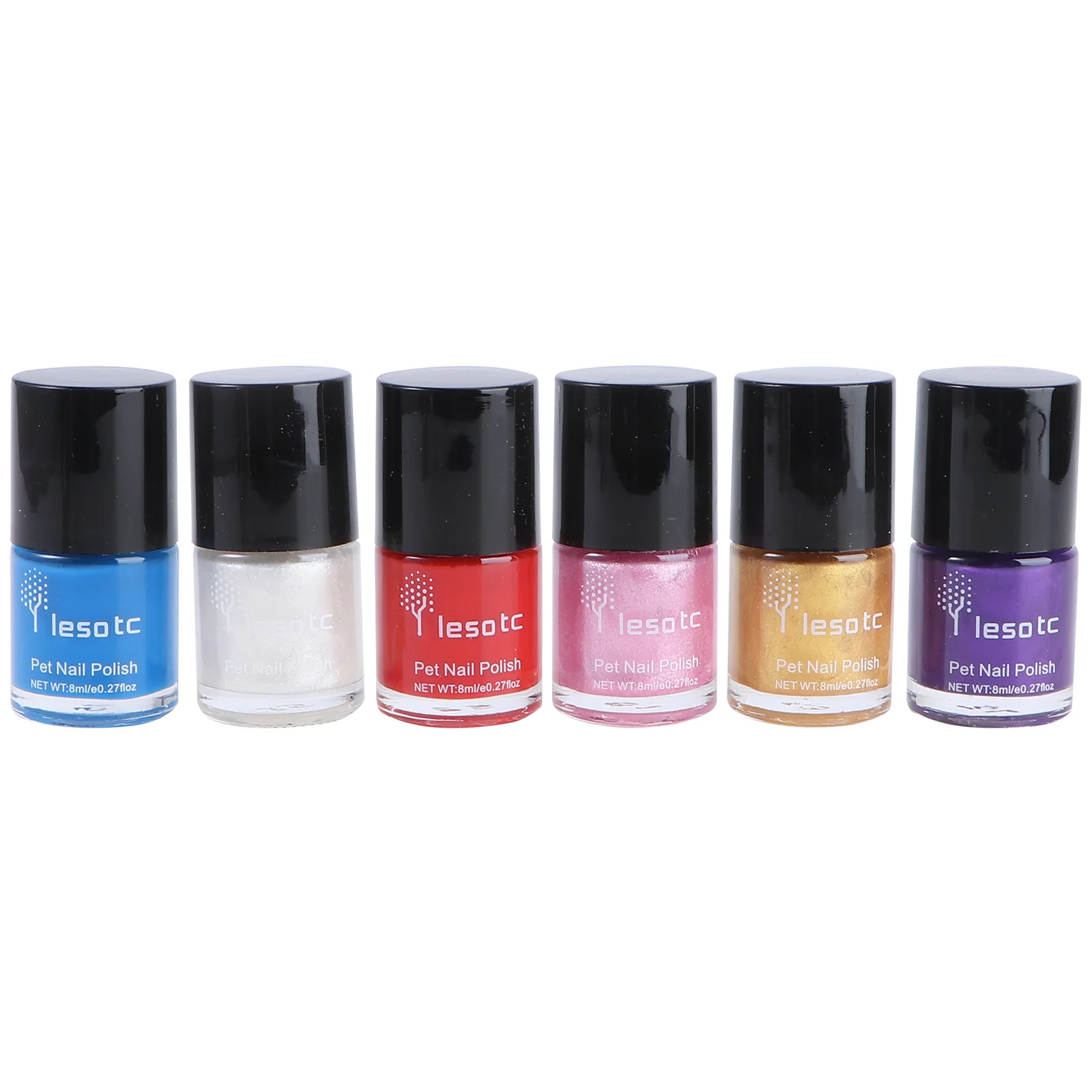 

6pcs Water-Base Healthy Ingredients Pet Dog Nail Polish Pet Supplies pet products Pet Nail Polish