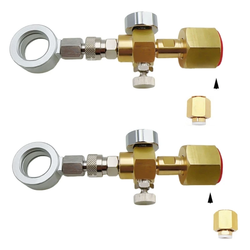 Thread CO2 Adapter Brass CO2 Filling Adapter Suitable for CO2 Beverage Bottles