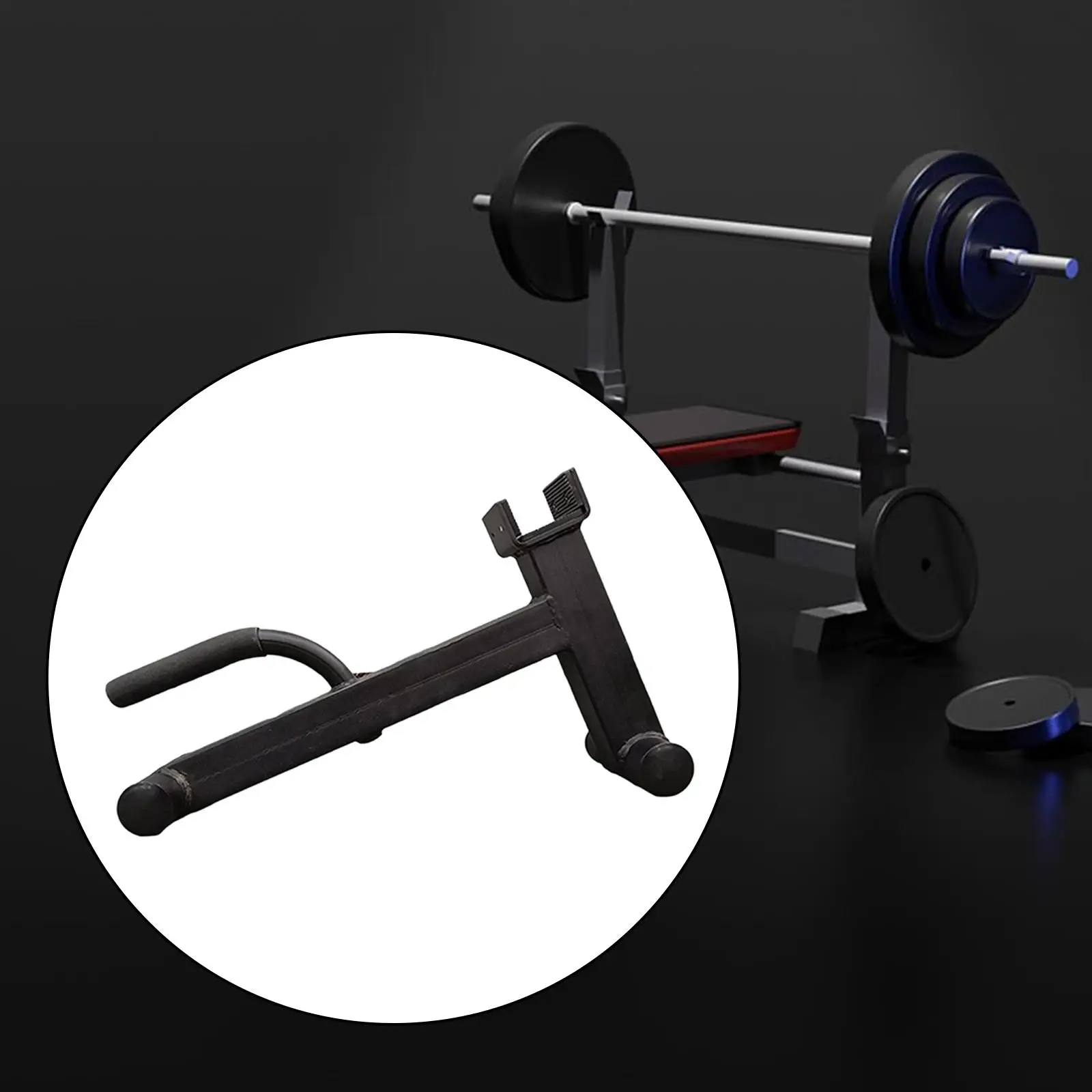 

Deadlift Barbell Jack Support Portable Weight Plates Sturdy Anti Slip Accessories Barbell Plate Changer for Gym Training Fitness