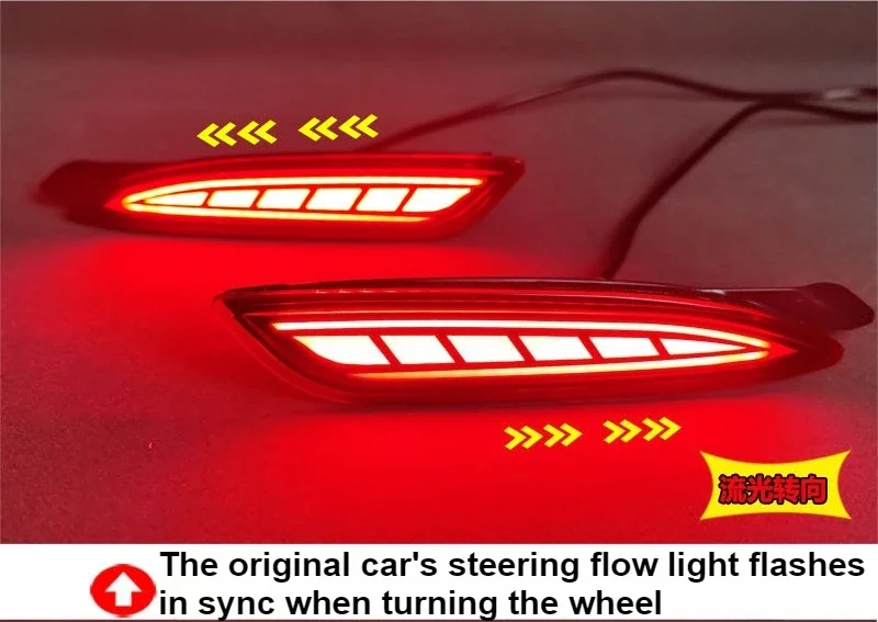 For Mazda CX-5 CX5 2022-2026 Car Rear Bumper Light Reflector Upgrade LED Sequential Turn Signal Driving Brake Lamp Accessories detail image 10