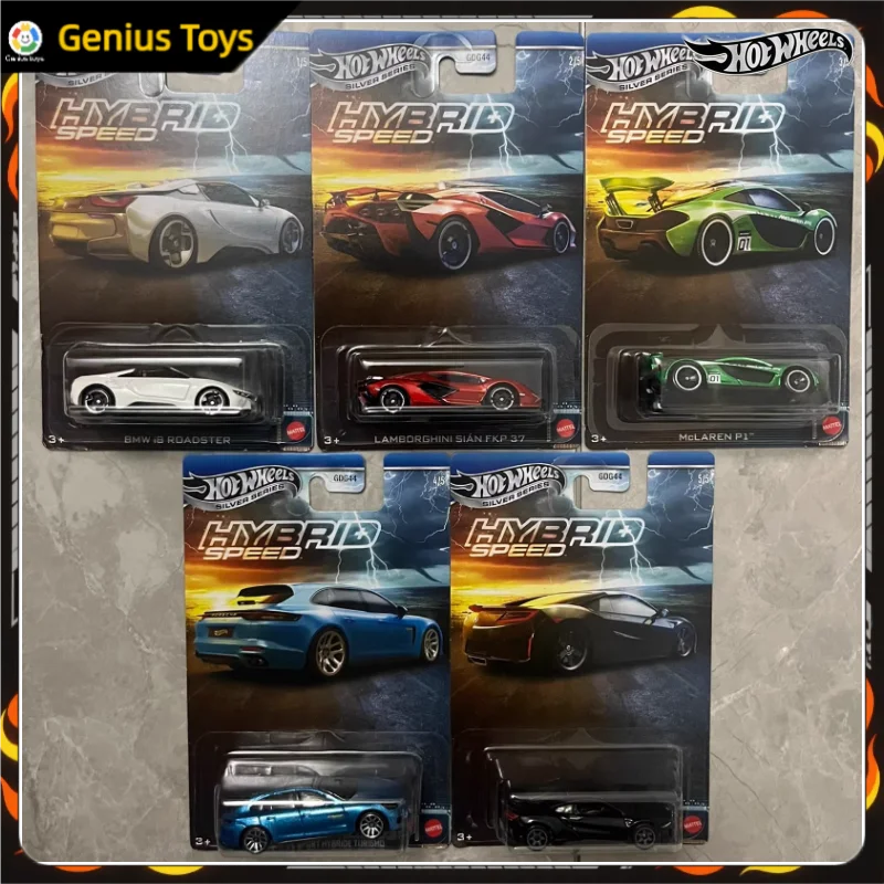

2025 Hot Wheels 1:64 Diecast Cars Model Hybrid Speed Set BMW Lamborghini McLaren Porsche Acura Vehicle Alloy Collectible Toys