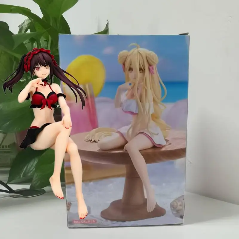

Genuine Furyu Date Alive Iv Noodle Stopper Swimsuit Style Hoshimiya Mukuro Kurumi Tokisaki Original Anime Figure Model Toys Gift