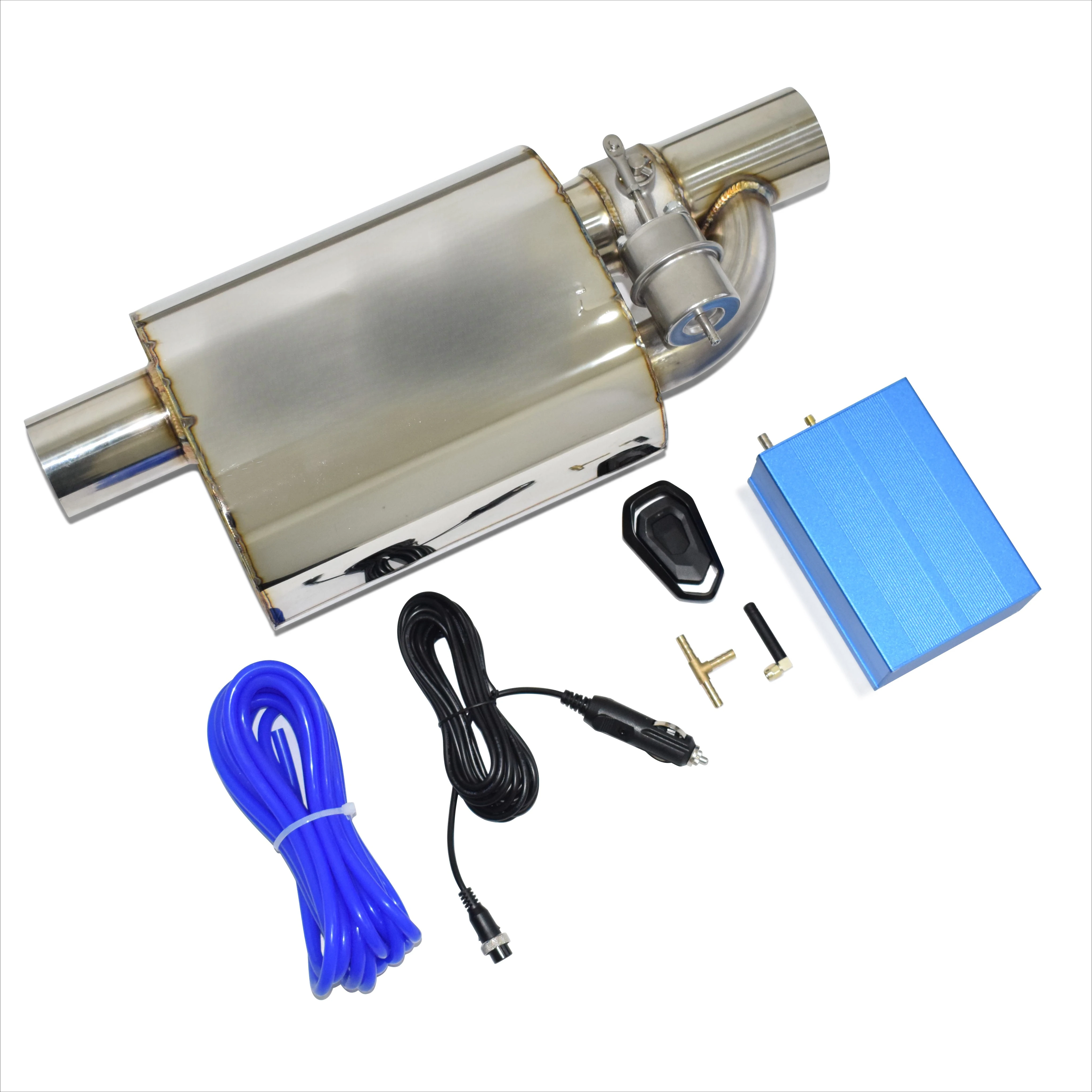 Car Valved Muffler Valvetronic Muffler Universal 2.5/3 Inch Stainless Steel Vacuum Valve Exhaust Controller Remote Set