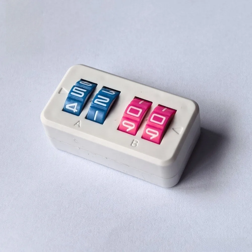 4 Digit Display Board Game Score Tracker Flexible Adjustable Rotating Number Dials 4 Digit Life Counter Self Discipline Design