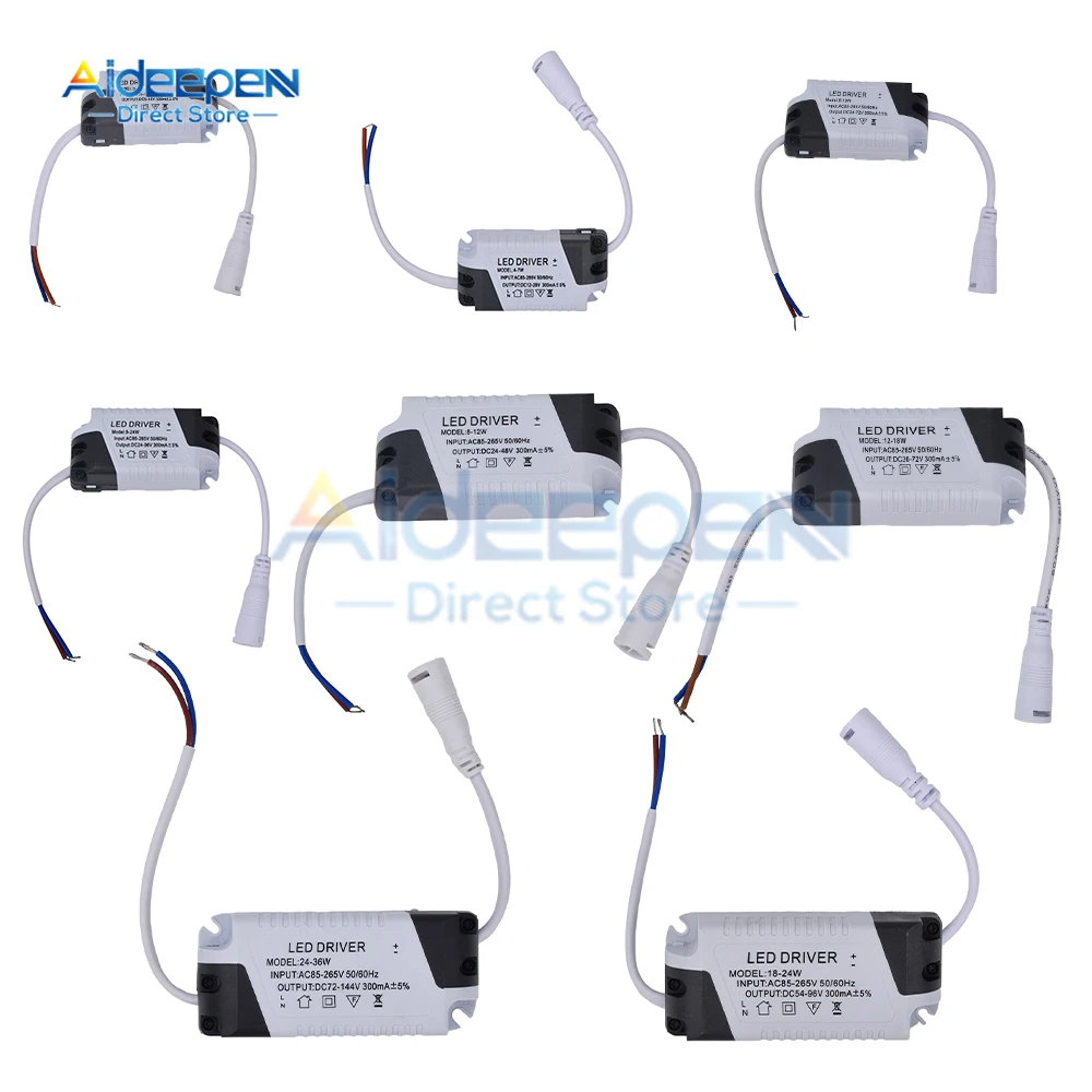 

LED Constant Current Driver AC 110V 220V 1-3W 4-7W 8-12W 12-18W 18-24W 24-36W Power Supply Adapter Transformer for Panel Light