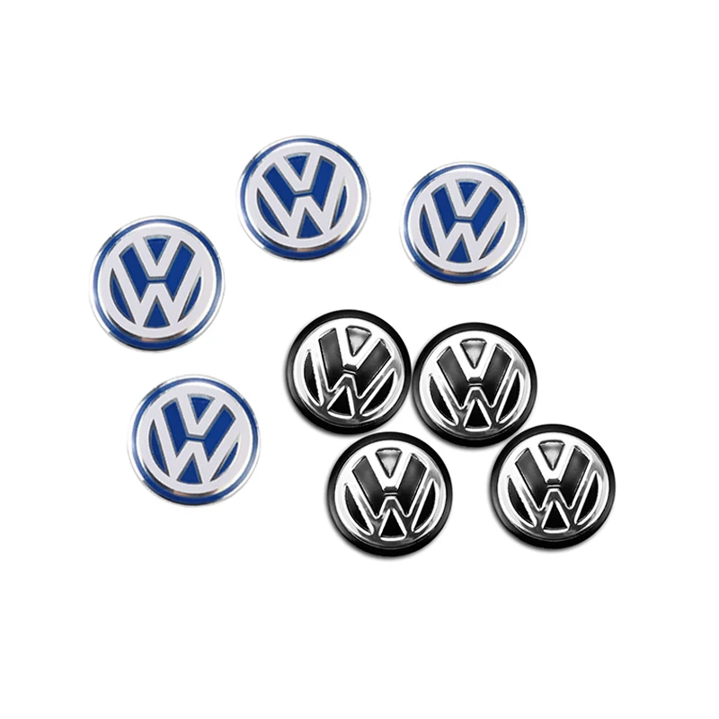 Autocollant de clé à distance de voiture en aluminium, autocollant de décoration d\'emblème, VW GTI Polo Golf Passat Tiguan Arteon Touareg Taigo Bora