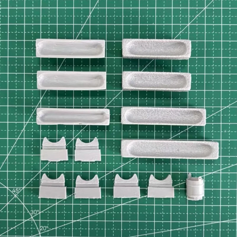 1/35 Schaal Gegoten Hars Model Gemonteerd Kit Houten en Steenvoer-troughs Scènemodel Ongemonteerd en Ongeverfd