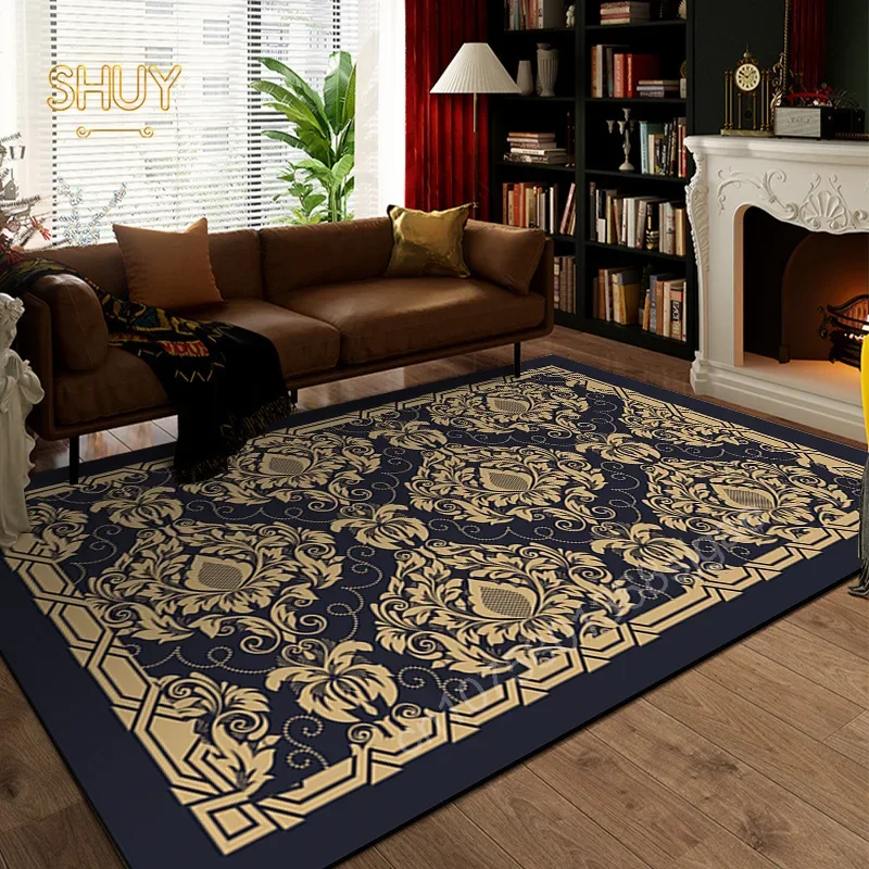 

Vintage American Persia Style Carpet Luxury Large Area Carpets Home Decoration for Bedsides Table Custom Floor Mat Non-slip Rugs