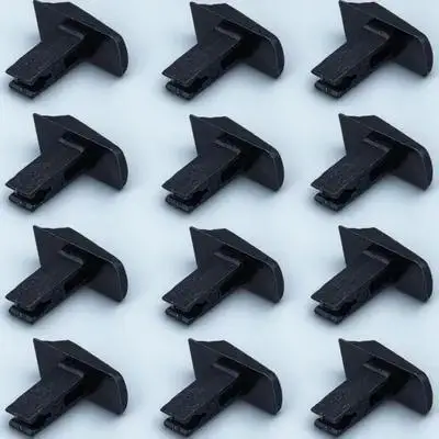12 Pcs Extendable Ladder Switch Black Folding Parts Telescoping Button PP Material Construction Tools Wear Resistant Durable