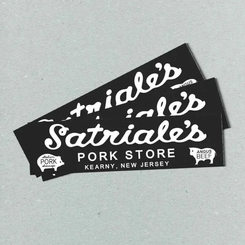 Satriale's Bumper Sticker - Pork NJ Sopranos Vintage Style - Vinyl Decal 80s 90s - Bumper Stickers - Car Stickers